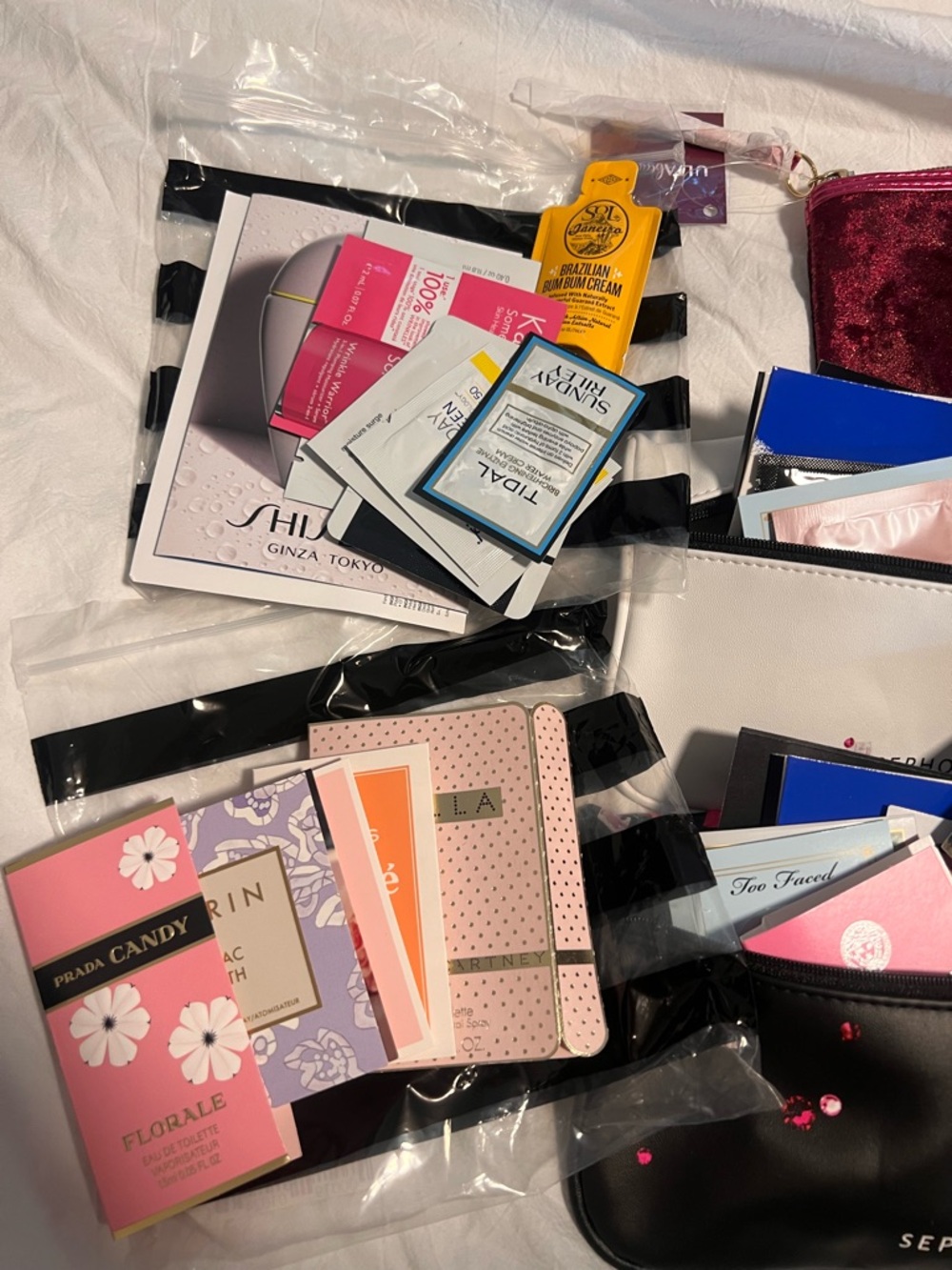 Lot of 6 sample bags! NEW Limited Edition SEPHORA Cosmetic Bags + Samples - Picture 3 of 6
